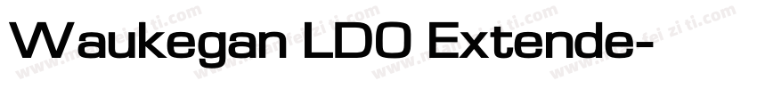 Waukegan LDO Extende字体转换